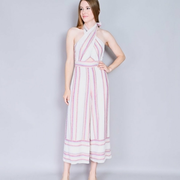 Amanda Uprichard Christie Striped Jumpsuit - Picture 6 of 14